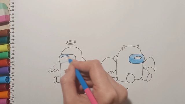 как нарисовать амонг ас смотреть онлайн