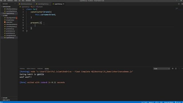 JS_Part 20_OOP: Inheritance, Overriding and super() method in JavaScript смотреть онлайн