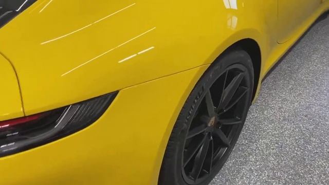 2021 Porsche 911 in an EYE-POPPING "Racing Yellow" receives Xpel Paint Protection Film! смотреть онлайн