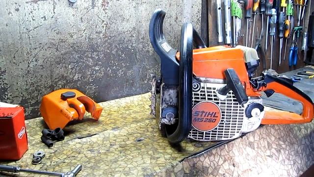 STIHL 250 / Не заводиться на горячо / ремонт і усунення поломки. смотреть онлайн