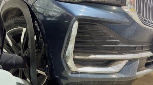 Скрытая установка защитной сетки радиатора Джили Монжаро/ Geely Monjaro  с снятием переднего бампера