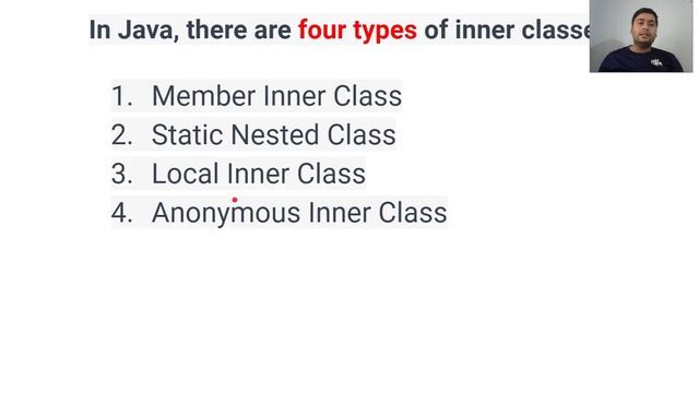 Inner class in java | types with example смотреть онлайн