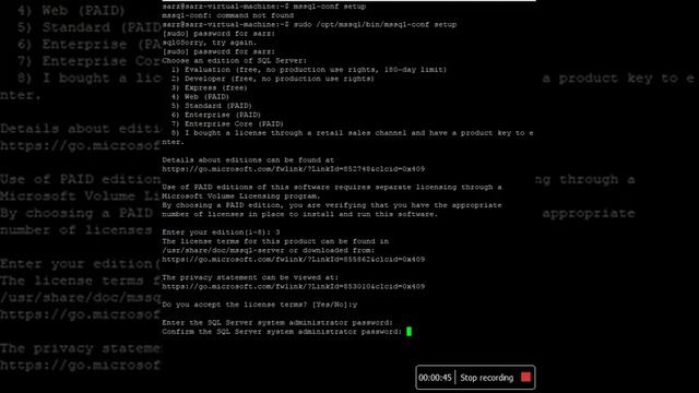 How do I install MSSQL Server for Linux on Ubuntu смотреть онлайн