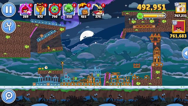Angry Birds Friends Level 4 Tournament 1365 three stars NO POWER-UP walkthrough 2024-03-07 смотреть онлайн