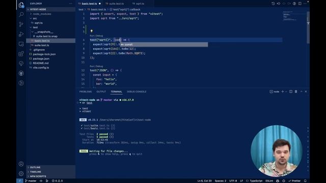 Vitest: testing DX reimagined, Vladimir, ViteConf 2022 смотреть онлайн