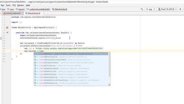 Android Studio - (Kotlin) Custom Chrome Tabs смотреть онлайн