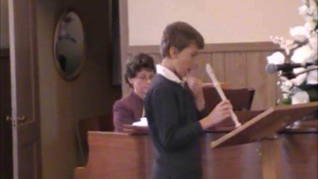 2009 - Thanksgiving Service - Ukrainian Song - Recorder Solo - Sun Oct 18 2009 - TUEBC