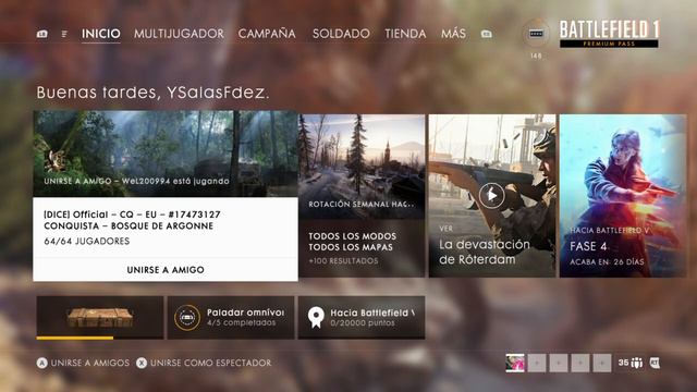 PREMIUM PASS GRATIS DE BATTLEFIELD 1 смотреть онлайн