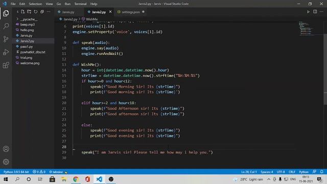 Iron Man Jarvis AI part-1 Desktop Voice Assistant | Python Tutorial #Jarvis #JarvisAI #abhicoder смотреть онлайн