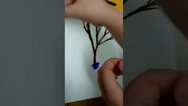 Рисуем осенние дерево смотреть онлайн