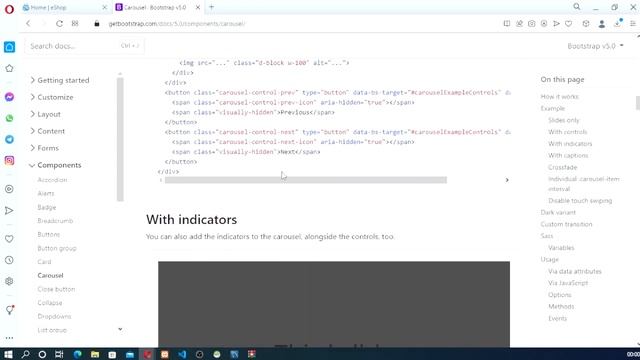 Web Programming 1 | eShop | Home Page | carousel | Task 7 смотреть онлайн