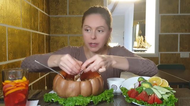 Есть или не есть?.../Мукбанг/ Рагу с курицей/ Овощи/ не АСМР/ Mukbang