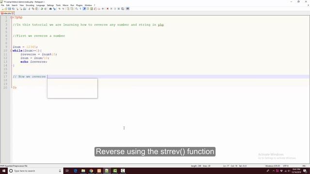 How to reverse number in php ? & How to reverse string in php ? | KTechBlog смотреть онлайн