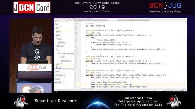 Bulletproof Java Enterprise Applications by Sebastian Daschner at JBCNConf'19 смотреть онлайн