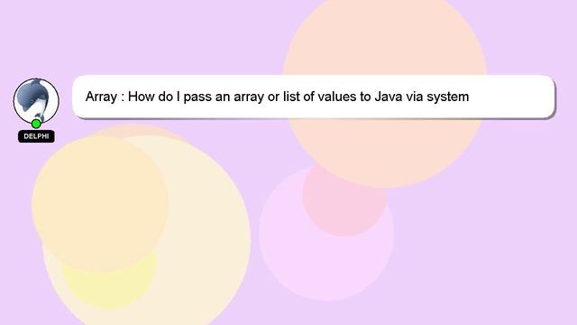 Array : How do I pass an array or list of values to Java via system properties - and how do I acces смотреть онлайн