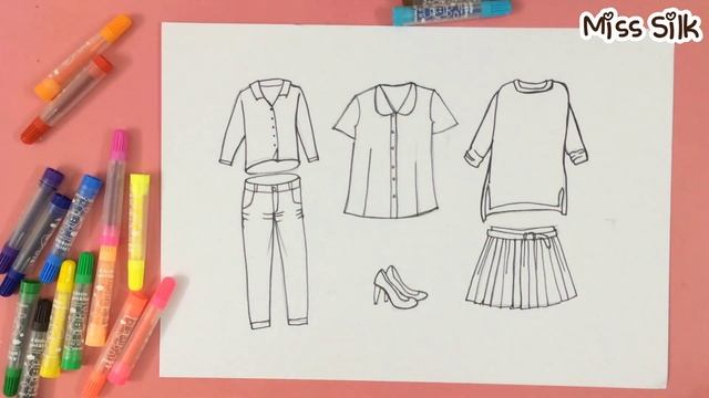 How to draw clothes - Art for kids смотреть онлайн