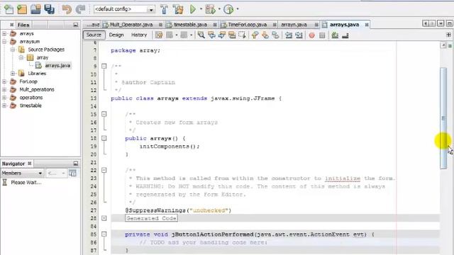 Java NetBeans Tutorial - Element of Array On Message Box смотреть онлайн