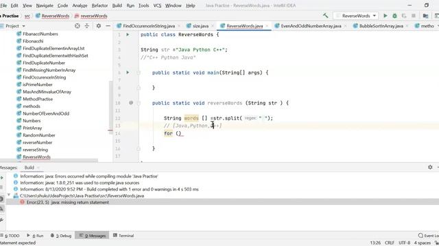 Java Interview Questions: How to reverse words in String смотреть онлайн