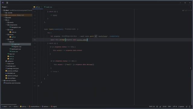 15. Using route redirect (Vue and Laravel Api Token Authentication) смотреть онлайн