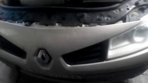 Рено Меган 2 Снять передний бампер за 2 минуты