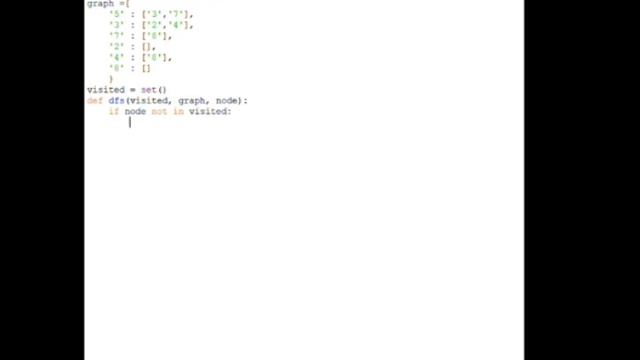 Depth first search algorithm || A program to implement depth first search algorithm.|| Python смотреть онлайн