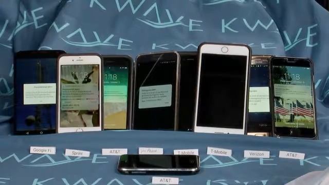 How do the different carriers and phone react to the National WEA test смотреть онлайн
