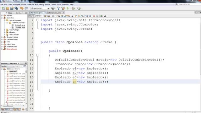 122.- Java- Llenar ComboBox, usando modelos (Clase DefaultComboBoxModel). смотреть онлайн