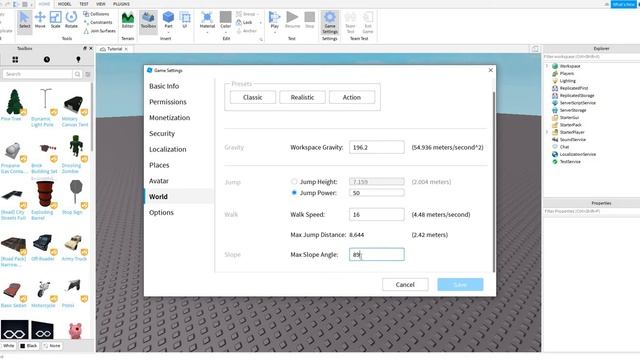 How to change speed and jump height in roblox studio! смотреть онлайн