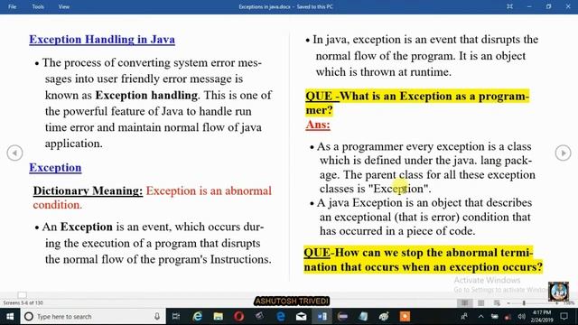 Core Java : Exception Handling Part-2 || Core Java Tutorial смотреть онлайн