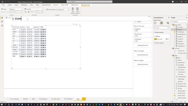 Power BI Tricks Specific Matrix Columns Width смотреть онлайн