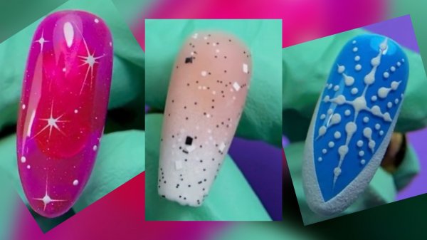 Новогодние дизайны ногтей