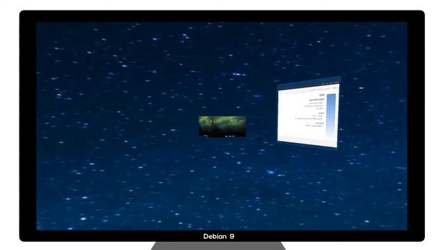Debian9(testing) + mate + compiz | Demo смотреть онлайн