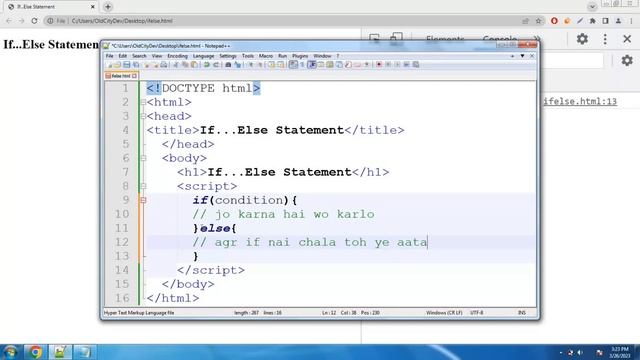 Part 5 - if...else Statement in JavaScript | Learn JavaScript in Hindi | Hyderabadi Style смотреть онлайн