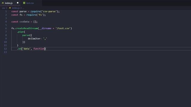 How to parse a CSV file in Node.js смотреть онлайн