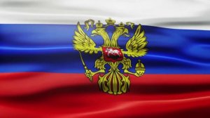 Stock Video Footage Видеофон футаж флаг России с гербом 1080p