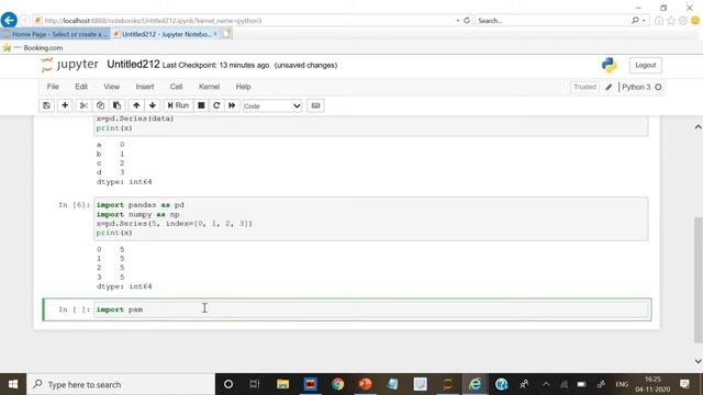Python Pandas Series | Create a Series from Scalar | Accessing Data from Series | tutorial 86 смотреть онлайн