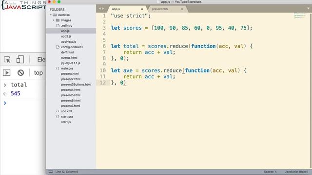 JavaScript Fundamentals: Reducing an Array to a Single Value смотреть онлайн
