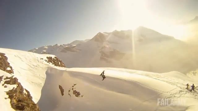 Я умею летать, сказал сноубордист и улетел/Прикол 2016