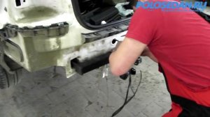 Установка фаркопа на VW Polo седан