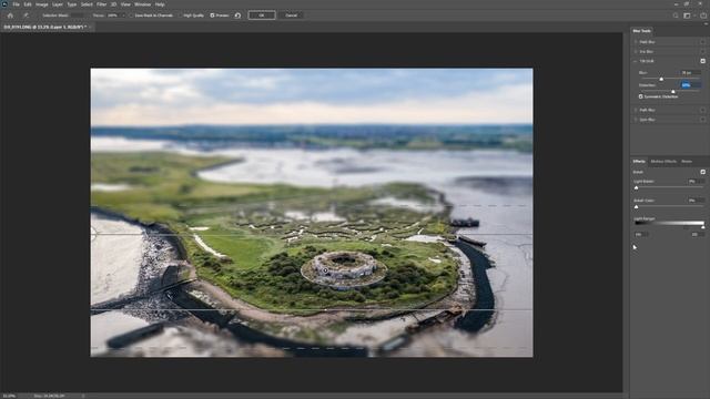 How to Add a Tilt & Shift Effect using Adobe Photoshop CC 2020 смотреть онлайн