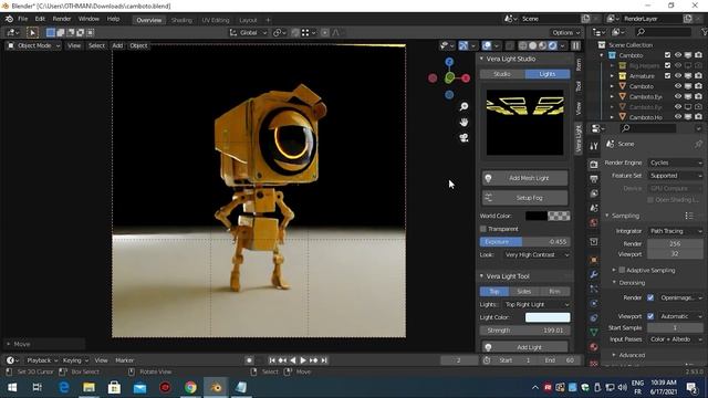 Blender Lighting Addon l Vera Light Studio смотреть онлайн