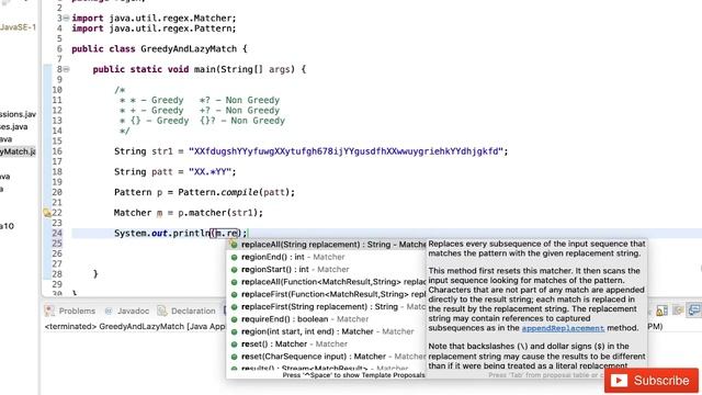 Greedy and Lazy Matching | What is Greedy and Lazy Matching in Java With Examples смотреть онлайн