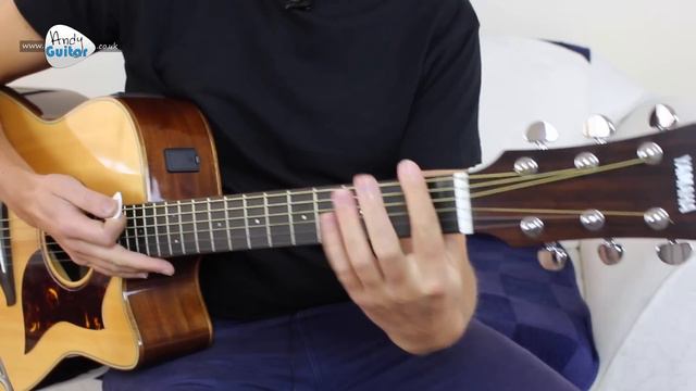 Oasis - Half The World Away Guitar Lesson Tutorial смотреть онлайн