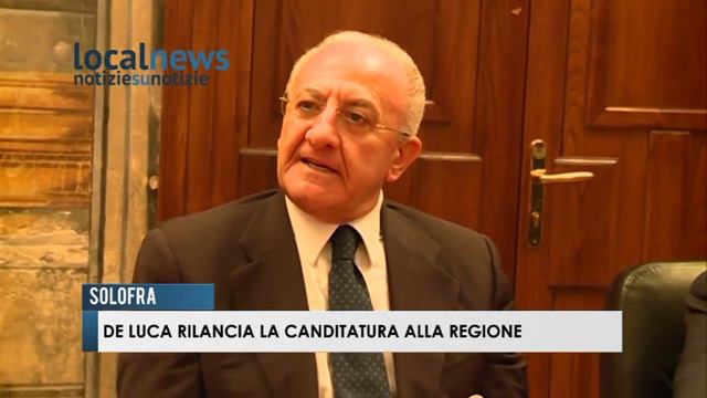 Solofra: De Luca rilancia la candidatura alla Regione смотреть онлайн