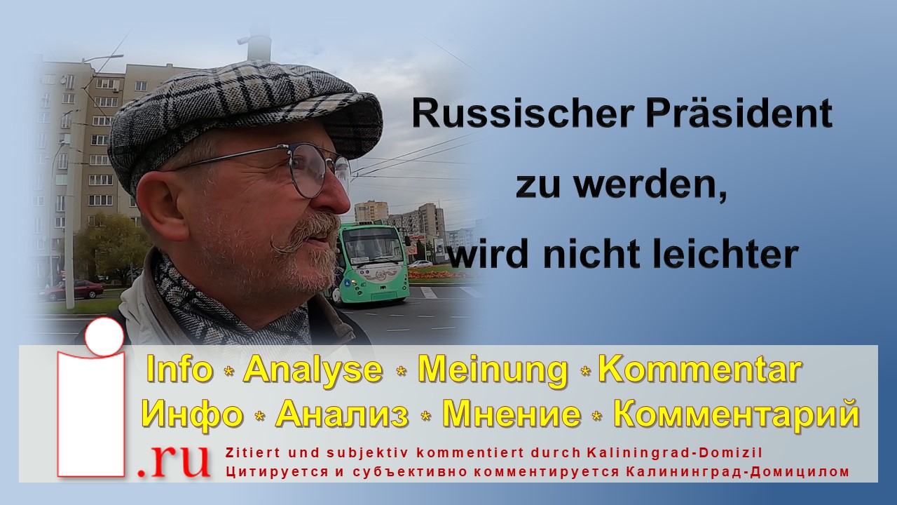 Russischer Präsident zu werden, wird nicht leichter смотреть онлайн