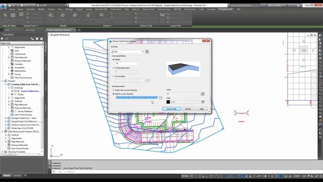 AutoCAD Civil 3D What's New - "Creating Solids from Civil 3D Objects" смотреть онлайн