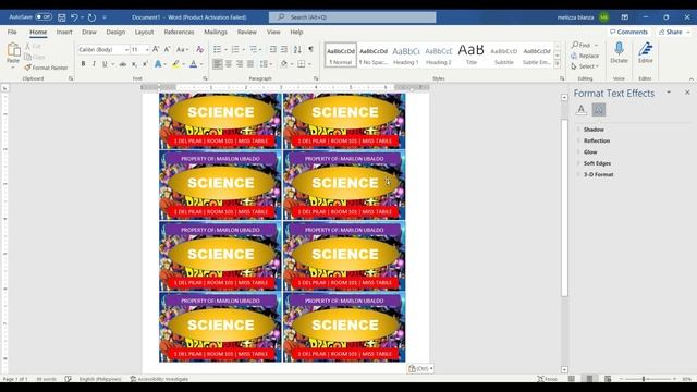 NOTEBOOK LABELS USING MS WORD | The Printing Shock | Marlon Ubaldo смотреть онлайн