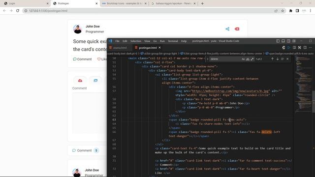 Membuat Tampilan UI Forum Diskusi Part 3 Dengan MDBootstrap (Posting UI & Update All Page) смотреть онлайн