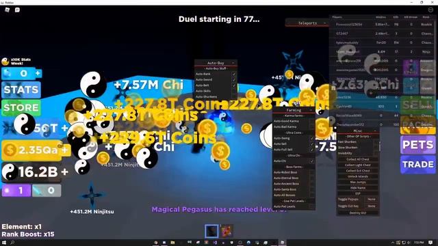[NEW + OP] ROBLOX | Ninja Legends GUI | Hack / Script | Infinite Chi, Ninjitsu & Coins | Auto Farm смотреть онлайн