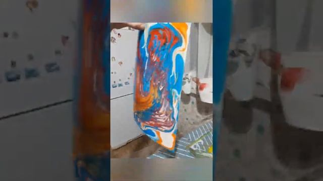 Техника ЭБРУ рисование на воде. смотреть онлайн
